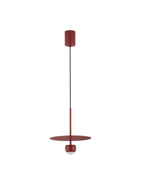 Nova Luce Edem - hanglamp - Ø 30 x 217 cm - 8W LED incl. - rood