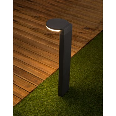 Nova Luce Posen - tuinpaal - 18 x 19 x 65 cm - 10W LED incl. - IP65 - antraciet