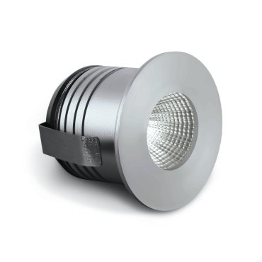 ONE Light - inbouwspot - Ø 42 mm, Ø 35 mm inbouwmaat - 1W/3W LED incl. - aluminium