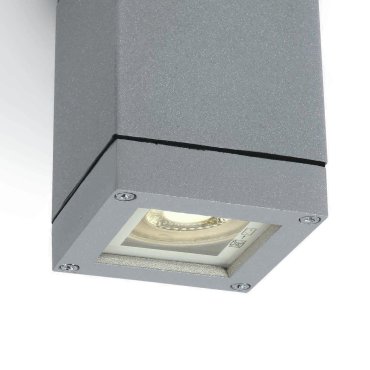 ONE Light GU10 Outdoor Cubes - buiten plafondverlichting - 6,3 x 6,3 x 9,8 cm - IP54 - grijs