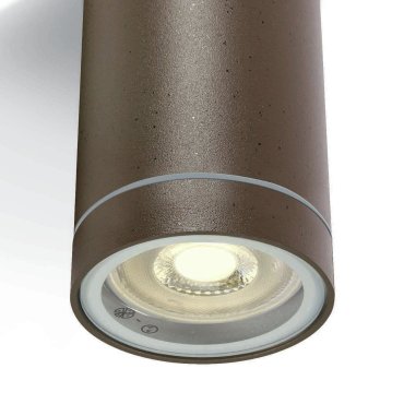 ONE Light GU10 Outdoor Cylinders - buiten plafondverlichting - Ø 6,5 x 9,5 cm - IP54 - roestbruin