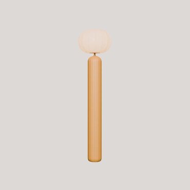 New Garden Rachel 145 - oplaadbare vloerlamp op zonne-energie en op batterijen met afstandsbediening - Ø 36 x 143 cm - 5W LED incl. - IP65 - mosterdgeel - 3000K