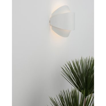 Nova Luce Astrid - wandverlichting - 20 x 9 x 16 cm - 12W LED incl. - zandwit