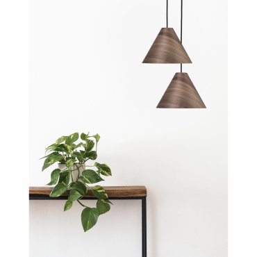 Nova Luce Wera - hanglamp - Ø 25 x 130 cm - donkerbruin