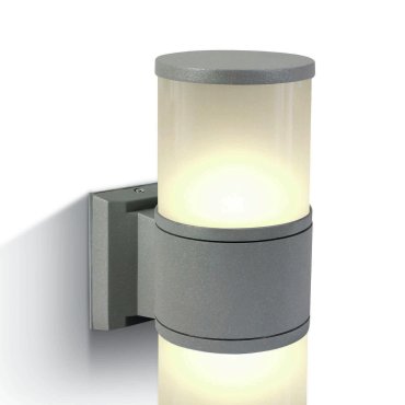 ONE Light E27 Tube Lights - buiten wandverlichting - 10,7 x 30 cm - IP54 - grijs