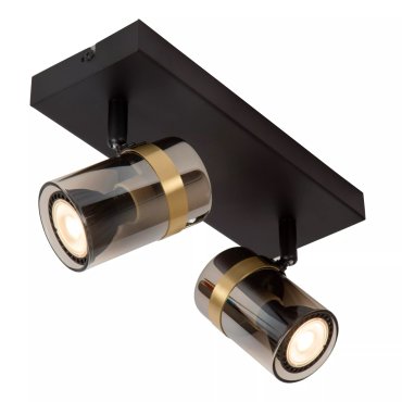 Lucide Upton - opbouw spot 2L - 26 x 9,5 x 12,5 cm - gerookt