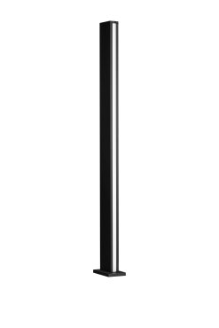 Nova Luce Sasso - tuinpaal - 15 x 120 x 9,5 cm - 22W LED incl. - IP54 - donker antraciet