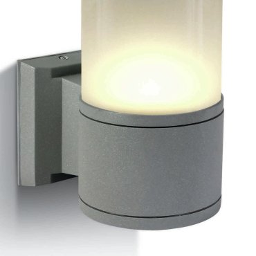 ONE Light E27 Tube Lights - buiten wandverlichting - 10,7 x 21 cm - IP54 - grijs