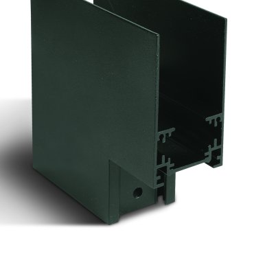 ONE Light magnetisch railsysteem MAXI - vertikaal uitwendig opbouwhoekprofiel - 11 x 7,5 x 4 cm - zwart