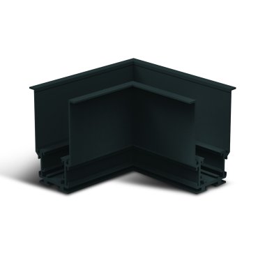 ONE Light magnetisch railsysteem MAXI - horizontaal inbouwhoekprofiel - 11 x 7,5 x 5 cm - zwart