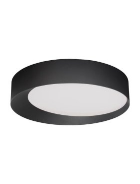 Nova Luce Oby - plafondlamp - Ø 60 x 12 cm - 60W dimbare LED incl. - zandzwart