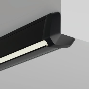 Klus Roger - hoek ledprofiel - 3,1 x 3,1 cm - zwart
