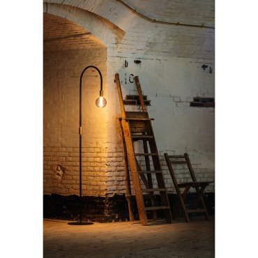 ETH Pike  - vloerlamp - Ø 30 x 180 cm - messing en zwart