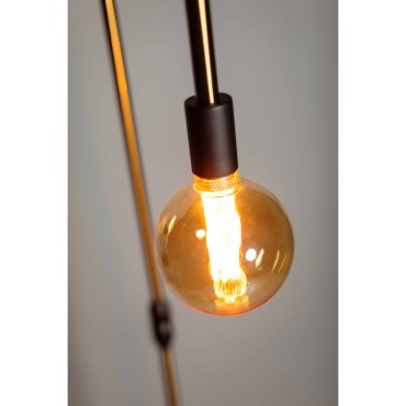 ETH Pike  - vloerlamp - Ø 30 x 180 cm - zwart en messing