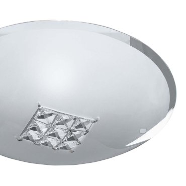 Searchlight Flush - wand/plafondlamp - Ø 30 x 10 cm - wit