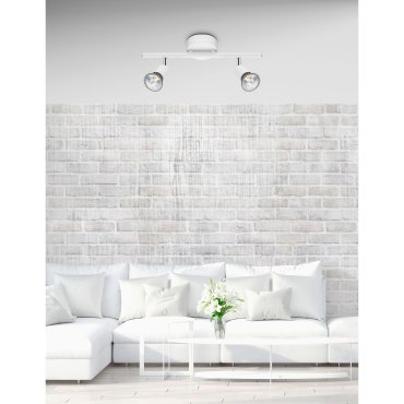Nova Luce Base - opbouwspot 2L - 31 x 8 x 10,9 cm - mat wit