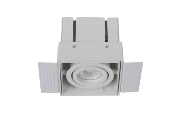 Lucide Trimless - inbouwspots - 97 x 97 mm, 97 x 97 mm inbouwmaat - wit