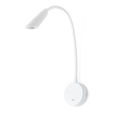 Faro Boken - wandverlichting met schakelaar - 5 x 46 cm - 3W LED incl. - mat wit