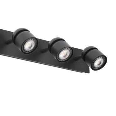 Faro Coco - opbouwspot 3L - 42 x 10 x 10 cm - mat zwart