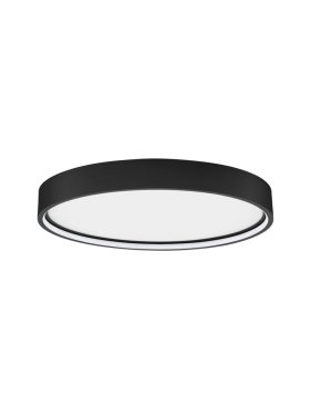 Nova Luce Olaf - plafondlamp - Ø 45 x 5 cm - 30W dimbare LED incl. - zandzwart