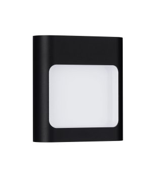 Nova Luce Tall - buiten wandverlichting - 12,5 x 13,5 x 4 cm - 6W LED incl. - IP54 - zandzwart