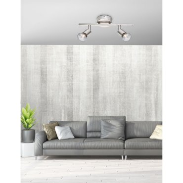 Nova Luce Base - opbouwspot 2L - 31 x 8 x 10,9 cm - satijn nikkel