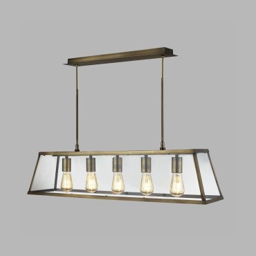 Searchlight Voyager - hanglamp - 90 x 20 x 100 cm - antiek messing