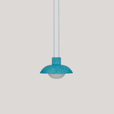 New Garden Syros - oplaadbare hanglamp op batterij met afstandsbediening - Ø 20 x 9,5 cm - 9W dimbare LED incl. - IP54 - gerecycled blauw