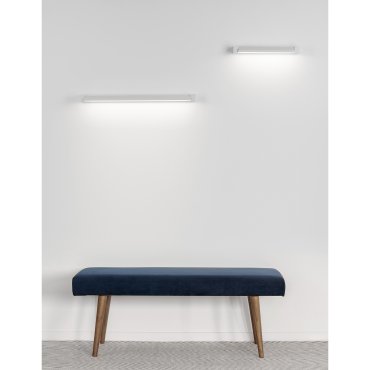 Nova Luce Line - wandverlichting - 40 x 9 x 4,2 cm - 12W LED incl. - zandwit