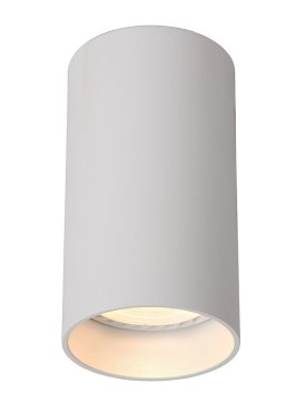 Lucide Delto Rond - opbouwspot - Ø 5,5 x 10 cm - 5W dimbare LED incl. - dim to warm -  wit