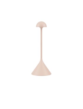 Nova Luce Dalt - oplaadbare tafellamp buiten - Ø 9,5 x 25 cm - 1W dimbare LED incl. - IP54 - crème