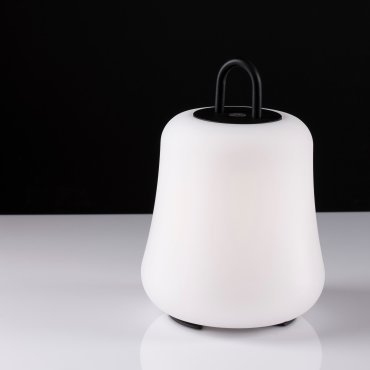 Nova Luce Jigra - draagbare oplaadbare lichtbron - Ø 16 x 22 cm - 2W dimbare LED incl. - IP54 - donker antraciet