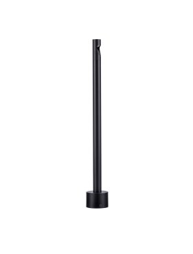 Nova Luce Luxor - tuinpaal - Ø 8 x 60 cm - 4W LED incl. - IP65 - zandzwart