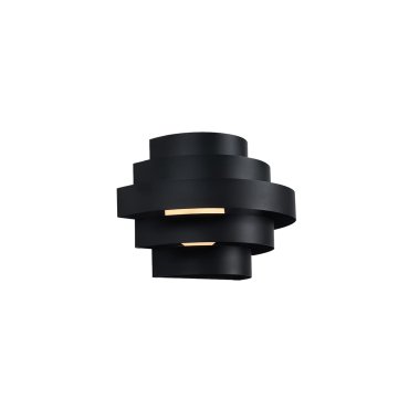 VK Lighting Aleria - wandlamp - Ø 37 x 26 cm - 3 stappen dimbaar - 11W LED incl. - zwart