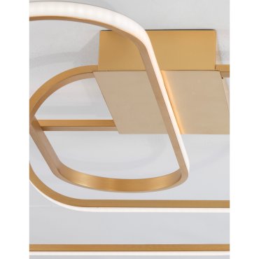 Nova Luce Arte - plafondverlichting - 66 x 53 x 18 cm - 38,4W dimbare LED incl. - goud