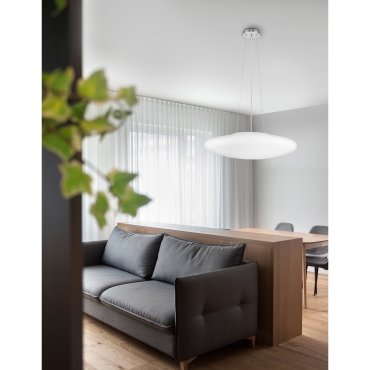 Nova Luce  Pressione - hanglamp - Ø 60 x 110 cm - opaal