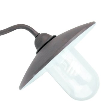 Faro Wally - wandverlichting - 30 x 37,4 x 30 cm - IP44 - roestbruin