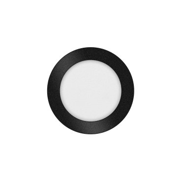 ETH Anne Round - plafondlamp - Ø 17 x 2,7 cm - 3 stappen dimbaar - 10W LED incl. - IP44 - zwart