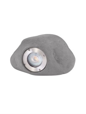 Nova Luce Petra - tuinpaal - 20 x 12 x 14 cm - IP65 - grijs