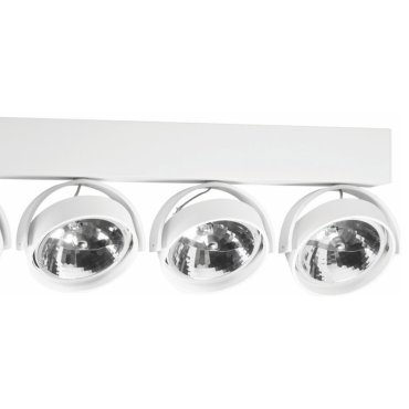 Artdelight Dutchess - opbouwspot 4L - 55 x 6 x 18,9 cm - wit