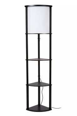 Lucide Menno - vloerlamp - 30 x 30 x 162,3 cm - zwart