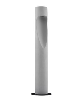 Nova Luce Nodino - tuinpaal - Ø 18 x 75 cm - 6W LED incl. - IP65 - grijs