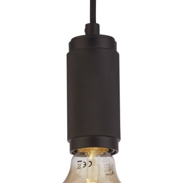 Searchlight - hanglamp - Ø 10 x 300 cm - zwart
