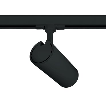 ONE Light COB Cylinder - rail spot met COB LED - 3-fase railsysteem - Ø 9 x 20 cm - 30W LED incl. - zwart - witte lichtkleur