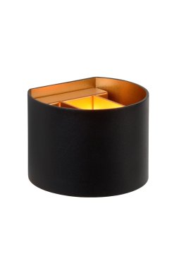 Lucide Xio -  wandverlichting met verstelbare stralingshoek - 11 x 13 x 9,7 cm - 3,5W dimbare LED incl. - zwart