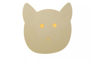 Lucide Charlie Poes - wandlamp - 20,7 x 4,2 x 20 cm - 7W dimbare LED incl. - groen