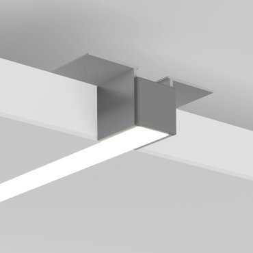 Klus PDS-UST - inbouw ledprofiel voor 16mm gipsplaat - 1,12 cm vensterbreedte - geanodiseerd zilver