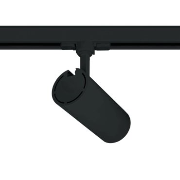 ONE Light COB Cylinder - rail spot met COB LED - 3-fase railsysteem - Ø 7,5 x 18 cm - 20W LED incl. - zwart - witte lichtkleur