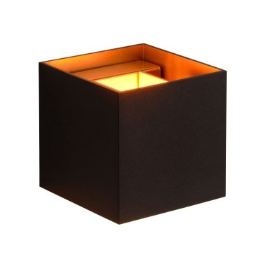 Lucide Xio -  wandverlichting met verstelbare stralingshoek - 9,7 x 9,7 x 9,7 cm - 4W dimbare LED incl. - zwart