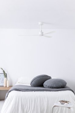 Faro Amelia - plafondventilator - Ø 132 x 26 cm - 6 snelheden - incl. afstandsbediening met timer - wit